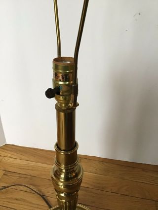MCM Vintage Stiffel Brass Table Lamp Light 24 