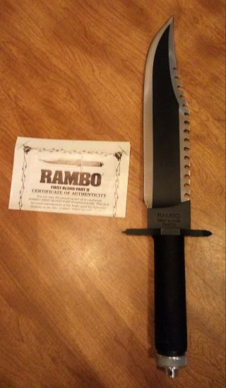 RAMBO FIRST BLOOD PART II Officially Licensed 15 - 1/2 