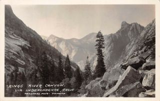 Lps82 Independence California Kings River Canyon Postcard Frashers Rppc