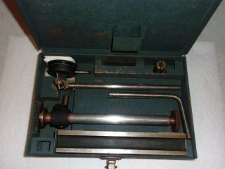Vintage Brown And Sharpe 730 Machinist Dial Indicator Set In Metal Case