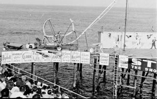 Vtg 1960s 35mm Negative Atlantic City Nj Steel Pier Divers Show Posters 1039 - 23