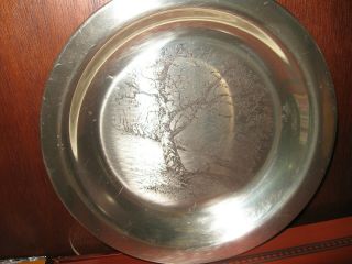 James Wyeth Along the Brandywine Etched in solid Sterling Silver 1972 2