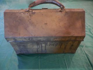 Vintage 1911 Rare Old Kennedy Kits Cantilever Tool Tackle Box Find FIRST ONE 4