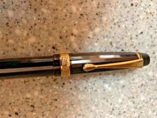 Versace BLACK AND GOLD Ballpoint Pen Pre - Owned FRESH INK REFILL INSTALLED 4