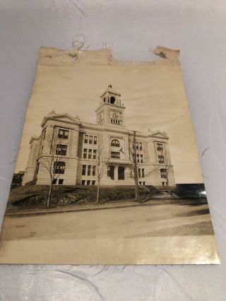 1910s Photo Of City Hall In Hazleton Pa.  Luzerne County.  Antique