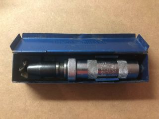 Vessel Impact Driver No.  2500n Vintage With Blue Metal Case And 3 Driver Bits