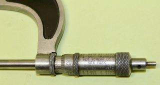Vintage 2” - 2 1/2 ” GEO.  SCHERR Co.  Micrometer Caliper - Machinist Tool / $5 Ships 3