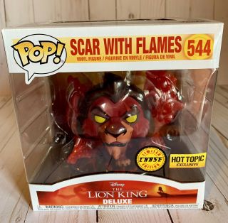 Funko Pop Disney Treasures - Lion King Scar With Flames Deluxe Chase Hot Topic