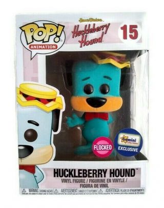 Funko Pop Huckleberry Hound 15 Hanna Barbera Animation Flocked Gemini Exclusive