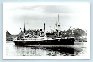 Steamship Ss Denali In Alaska - Vtg Steamer Photo Rppc