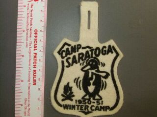 Boy Scout Camp Saratoga Winter Camp Felt Ny 9779x