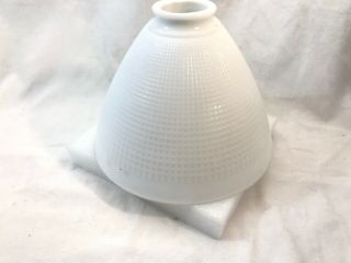 Vintage Milk White Glass Floor Lamp Shade 8 Inch