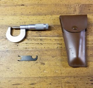 Vintage Micrometer • Brown Sharpe Antique Machinist Milling Precision Measuring