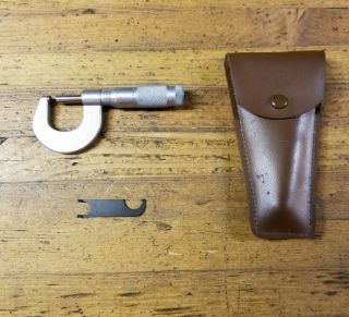 Vintage Micrometer • BROWN SHARPE Antique Machinist Milling Precision Measuring 3