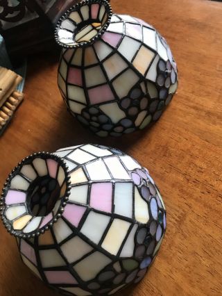Tiffany Style Small Stained Glass Lamp Shade Set