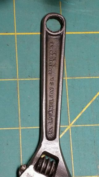 Vintage J.  P.  Danielson Co.  4 " Adjustable Wrench Bet 