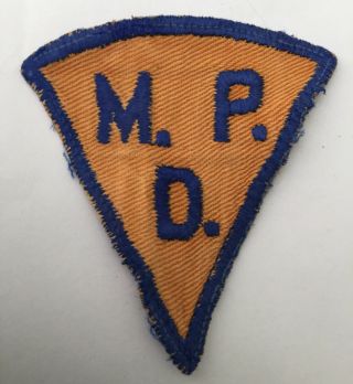 Miami Police Dept,  Florida Very Old Early Type Cheesecloth Shoulder Patch
