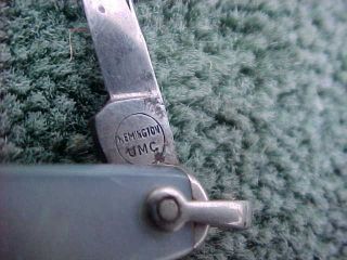 Vintage REMINGTON UMC Made In USA R7674 Pearl Pocket Knife Gentlemen ' s Fob 5