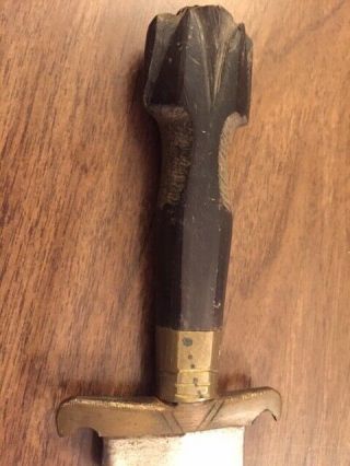 Antique Philippine kris sword with sheath,  but in 4