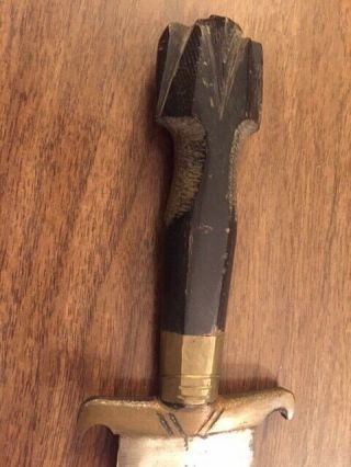 Antique Philippine kris sword with sheath,  but in 5