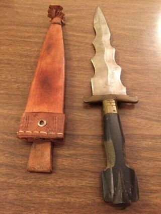 Antique Philippine kris sword with sheath,  but in 7