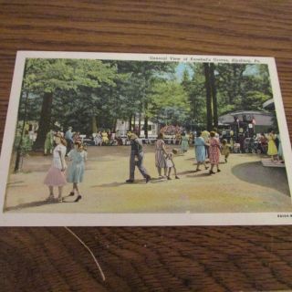 Vintage Postcard General View Of Knoebel 