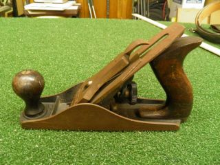 Antique Stanley Bailey Wood Plane No 3 Smooth Bottom