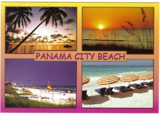 Florida Postcard Panama City Beach Multi View