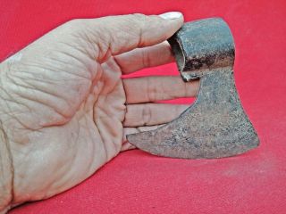 Vintage Old Hand Forged Wrought Iron Axe Hatchet Wood Cutter Tool Axes Head J3