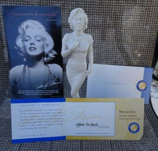Franklin Marilyn Monroe Reflection Fine Porcelain Sculpture