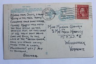 Old postcard POST OFFICE,  BOSTON,  MA,  1918 2
