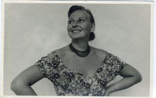 1960s 12 X 18 Cm Lovely Woman In Summer Dress Fashion Russian Vintage Photo
