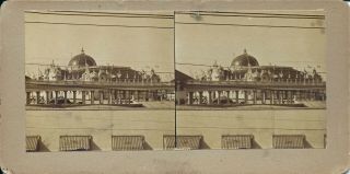 Rare 1905 Portland Lewis & Clark Exposition Stereoview - Main Entrance Colonnade