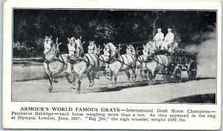 1912 Advertising Postcard " Armour 