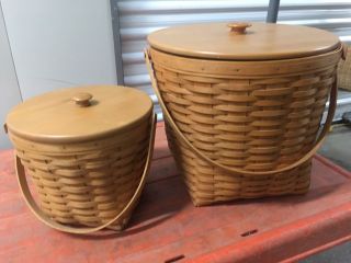 Longaberger Fruit Basket With Lids