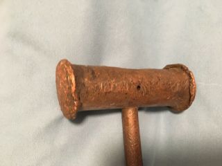 Vintage Copper Head Hammer With Cast Handle - Total Weight 2.  5 Pounds - 9 3/4 "