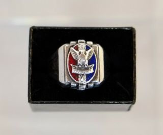 Vintage Boy Scout Sterling Eagle Scout Ring Size 9