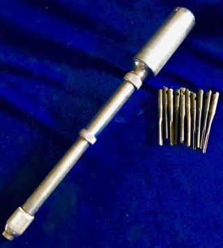 Vintage Stanley ”yankee” (bell System - B) Push Drill,  Full Set Of Bits