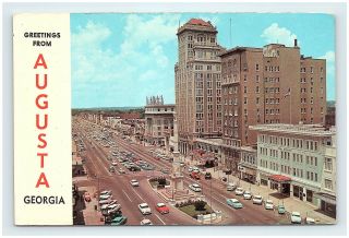 Postcard Ga Augusta 1950 