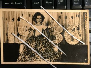 1935 Shirley Temple Rare Christmas Postcard