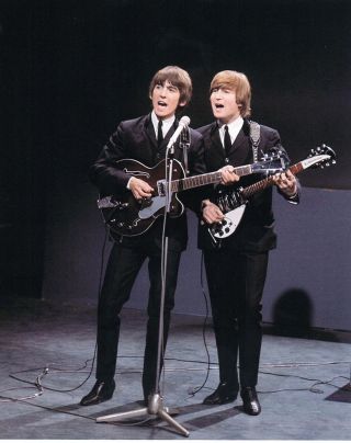 The Beatles John Lennon And George Harrison 8 X 10 Photo 341