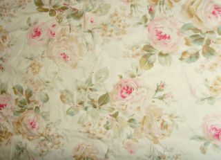 1 Single Cottage Chic Ralph Lauren Pink Roses Standard Size Pillowcase Garden