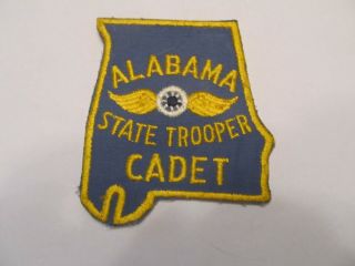 Alabama State Trooper Cadet Patch Old Cheese Cloth
