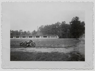 Old Photo Harley Davidson Motorcycle Millers Poultry Farm Toms River Nj 1930s
