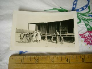 True Vintage Share Cropper Photo Black Americana Quad - Slave Quarters Cabin Antiq