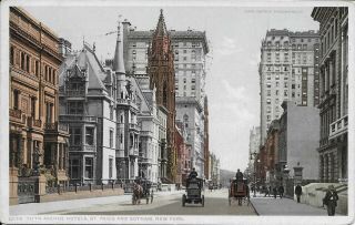Fifth Avenue Hotels,  St Regis,  Gotham York City,  1911 12175 Detroit Pub