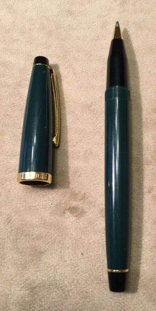 Cross Solo Rollerball Pen In Green With 22k Gold Accents