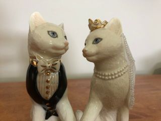 Lenox Together Forever Cat Wedding Set Bride and Groom Cake Topper 2
