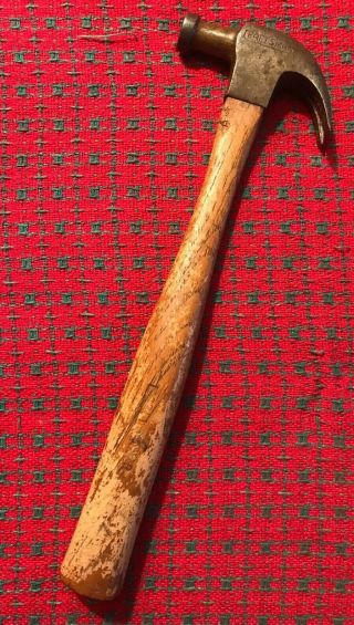 Craftsman Vintage Claw Hammer.  Small.  (underline Logo - Gold Paint) Rare.