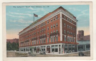 The Lafayette Hotel Orleans La 1920 